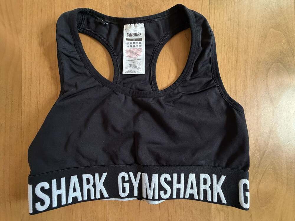 Gymshark Training Brandmark Sports Bra Size S Black